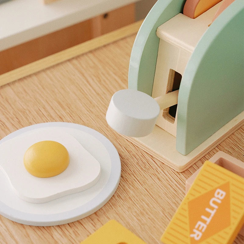 WOODEN KITCHEN TOY SET 